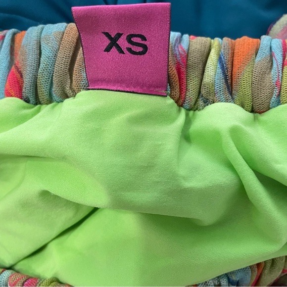 Save The Queen Off The Shoulder Maxi Dress Tulle Stretch Floral Size XS NEW - Picture 7 of 11